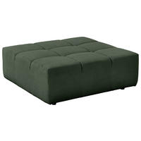 HOCKER in Textil Olivgrün  - Schwarz/Olivgrün, Design, Kunststoff/Textil (107/39/107cm) - Hom`in