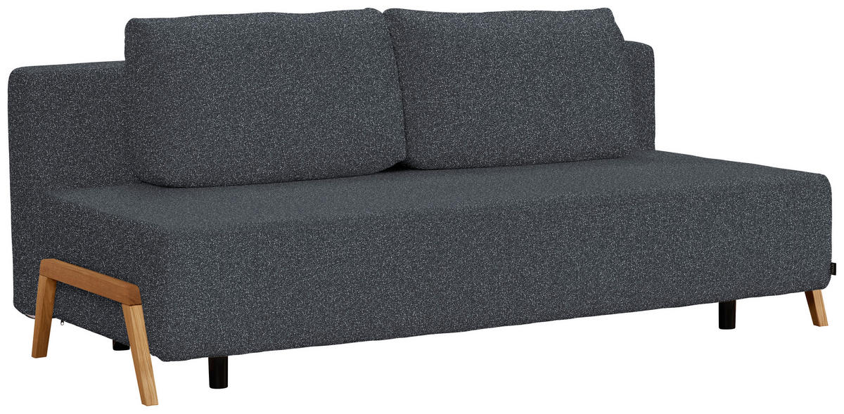SCHLAFSOFA in Textil Anthrazit  - Anthrazit/Naturfarben, Design, Holz/Textil (211/88/102cm) - Niels Andersson