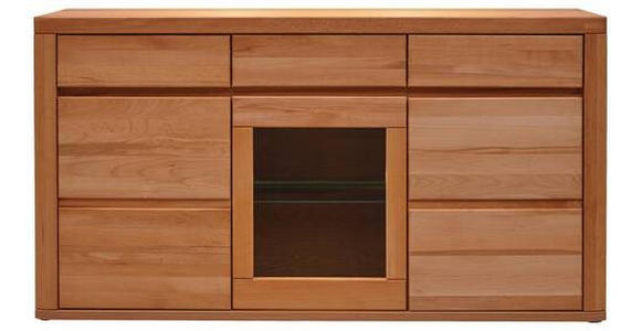 SIDEBOARD 170,4/91,6/44,1 cm  - Kernbuche, KONVENTIONELL, Glas/Holz (170,4/91,6/44,1cm) - Voleo