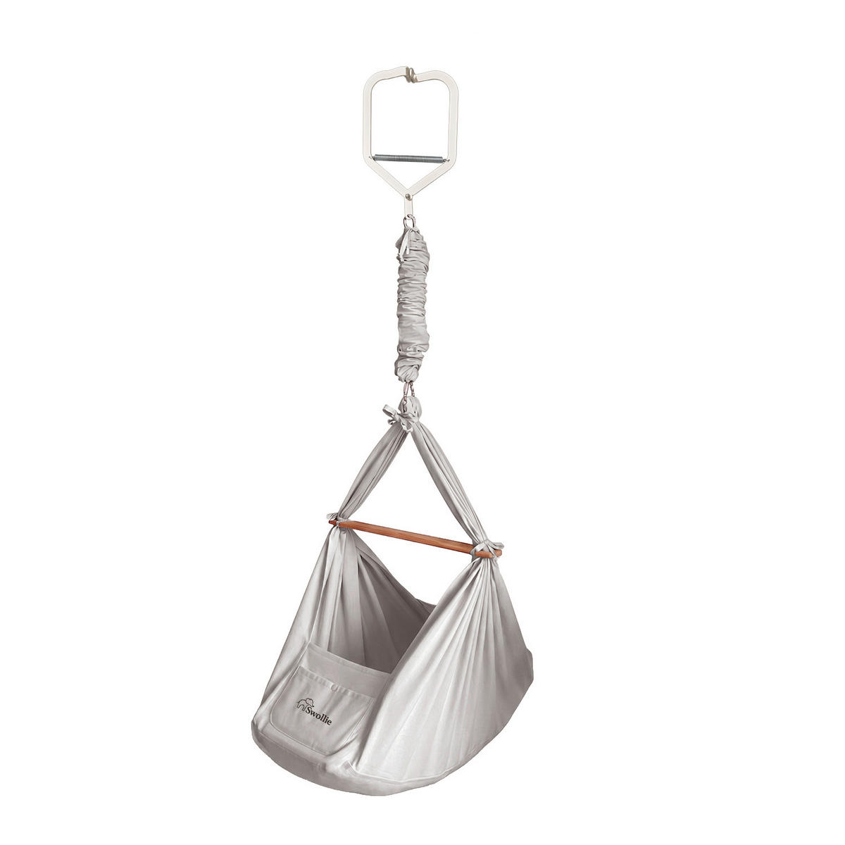 FEDERWIEGE  72/51/160 cm  - Grau, Basics, Textil/Metall (72/51/160cm)