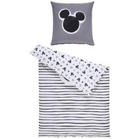 WENDEBETTWÄSCHE Renforcé 135/200 cm  - Schwarz/Weiß, Textil (135/200cm) - Disney