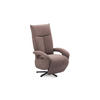 SESSEL in Flachgewebe Taupe  - Taupe/Schwarz, KONVENTIONELL, Textil/Metall (74/112/82cm) - Sit & More