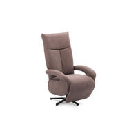 SESSEL in Flachgewebe Taupe  - Taupe/Schwarz, Konventionell, Textil/Metall (74/112/82cm) - Sit & More