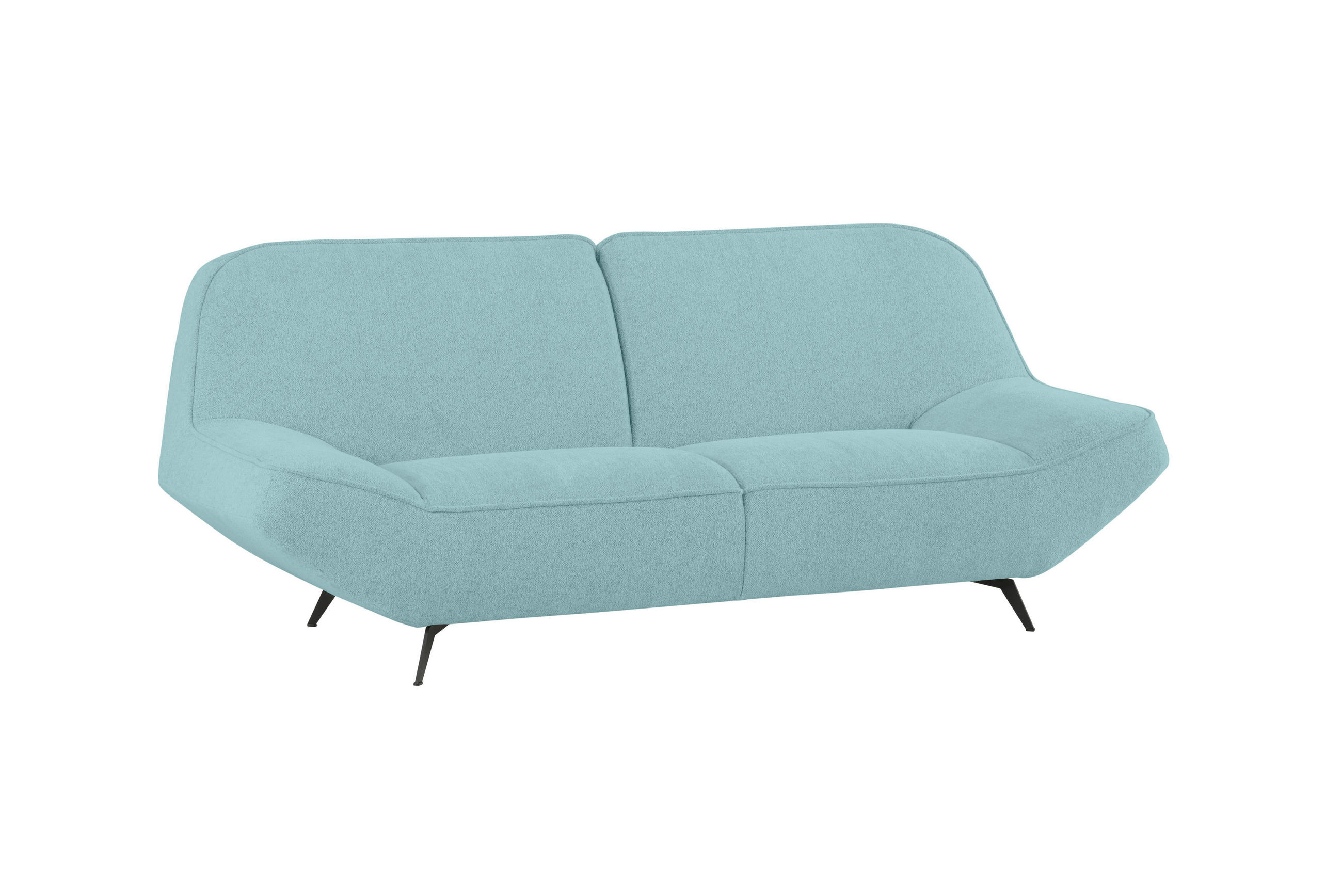 3-SITZER-SOFA in Chenille Mintgrün  - Mintgrün, Design, Textil (223/87/96cm) - MID.YOU