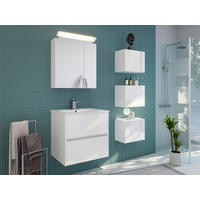 BADEZIMMER 5-teilig  in 60 cm  - Weiß Hochglanz/Weiß, Basics, Keramik/Holzwerkstoff (60cm) - MID.YOU