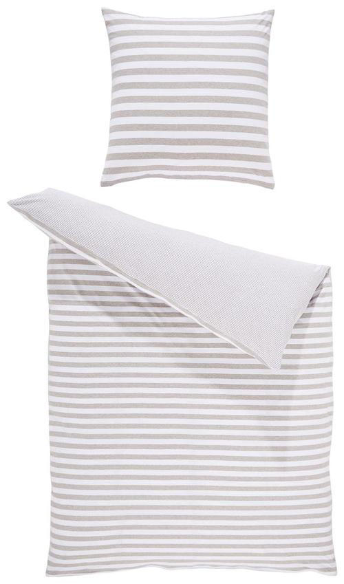 OBOUSTRANNÉ POVLEČENÍ, žerzej, šedohnědá, 155/220 cm - šedohnědá, Konvenční, textil (155/220cm) - Bio:Vio