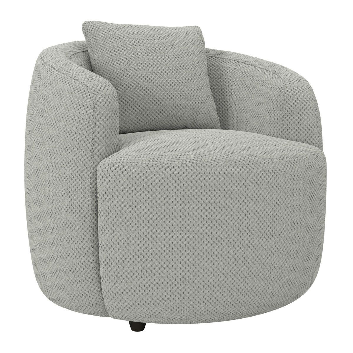 SESSEL in Velours, Struktur Jadegrün  - Jadegrün/Schwarz, MODERN, Kunststoff/Textil (81/74/81cm) - Livetastic