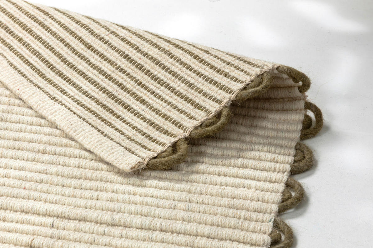 HANDWEBTEPPICH 160/230 cm Omira Creme rechteckig  - Creme, Basics, Textil (160/230cm) - Schöner Wohnen