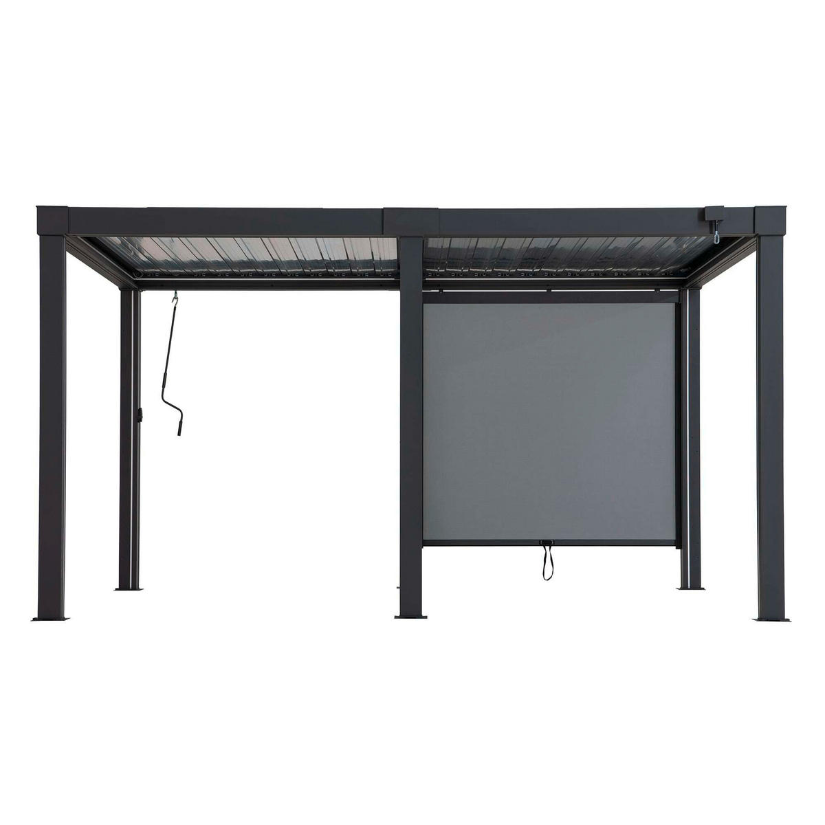 PAVILLON-ROLLO  - Grau, Basics, Textil/Metall (182/180cm) - Modante