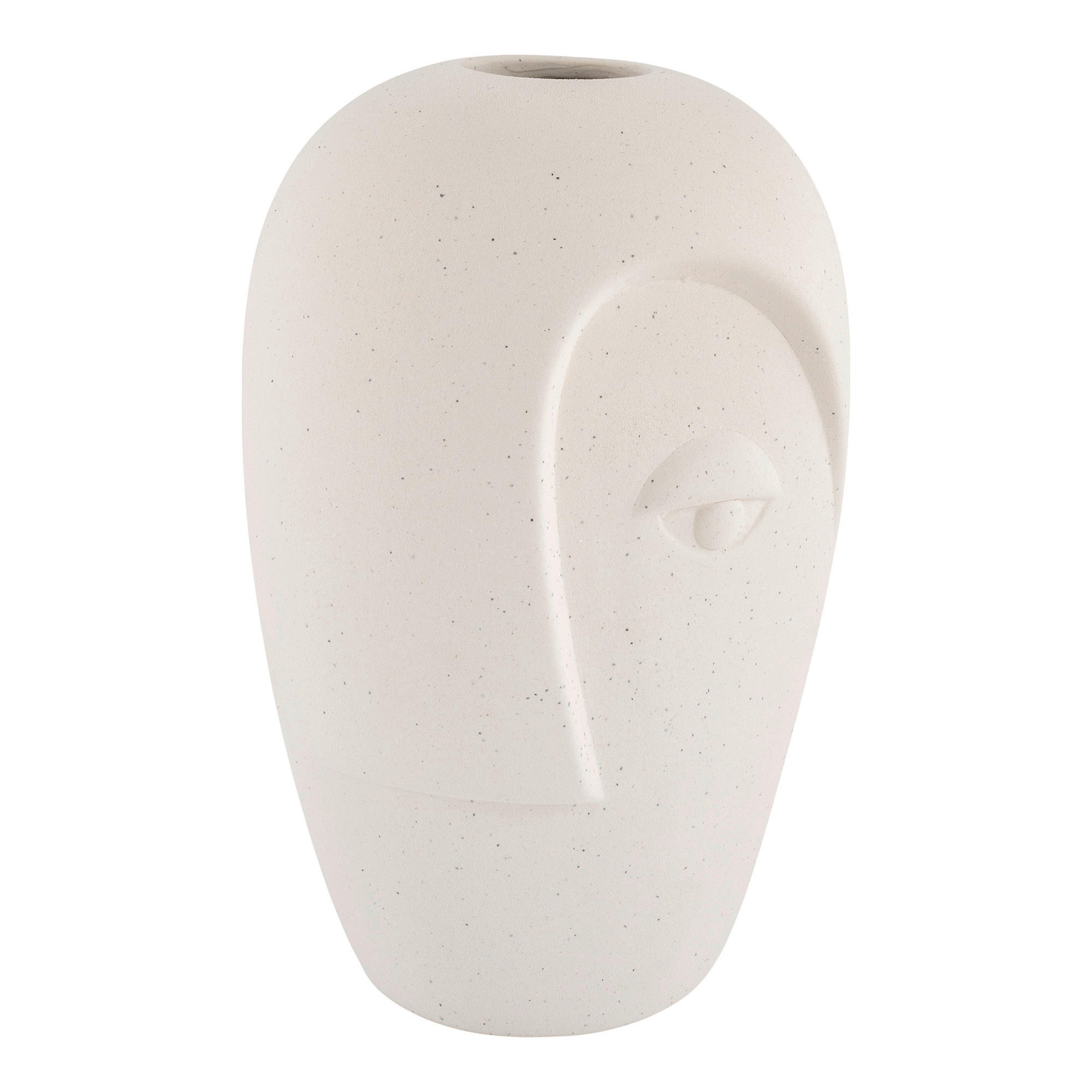 VASE  - Sandfarben, Basics, Keramik (12,5/19,5/13cm)
