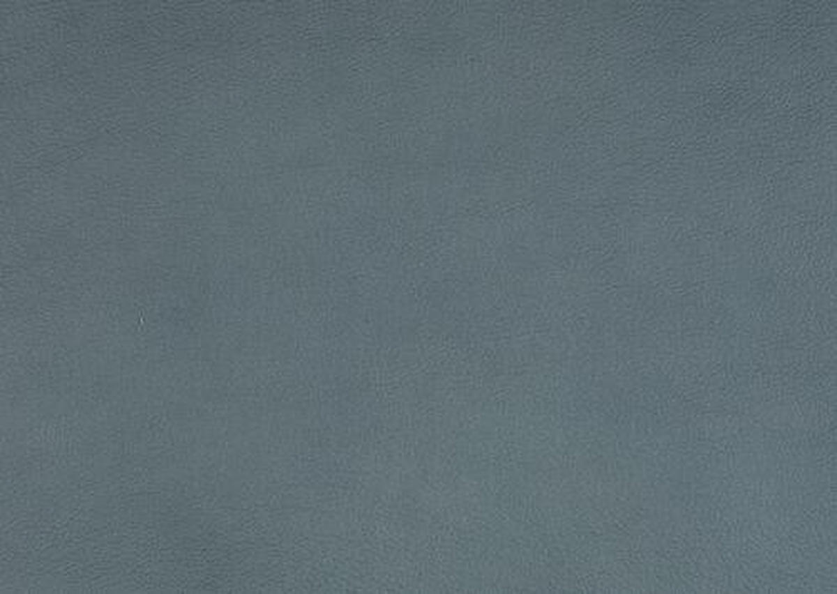 ECKSOFA in Echtleder Grau  - Alufarben/Grau, Design, Leder/Metall (242/275cm) - Dieter Knoll