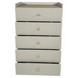 HIGHBOARD SNOW  in 70/121,6/40 cm  - Eichefarben/Goldfarben, Design, Holzwerkstoff/Metall (70/121,6/40cm) - Xora