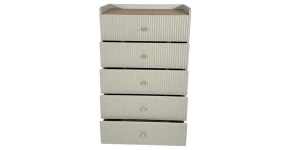 HIGHBOARD SNOW in 70/121,6/40 cm - Eichefarben/Goldfarben, Design, Holzwerkstoff/Metall (70/121,6/40cm) - Xora