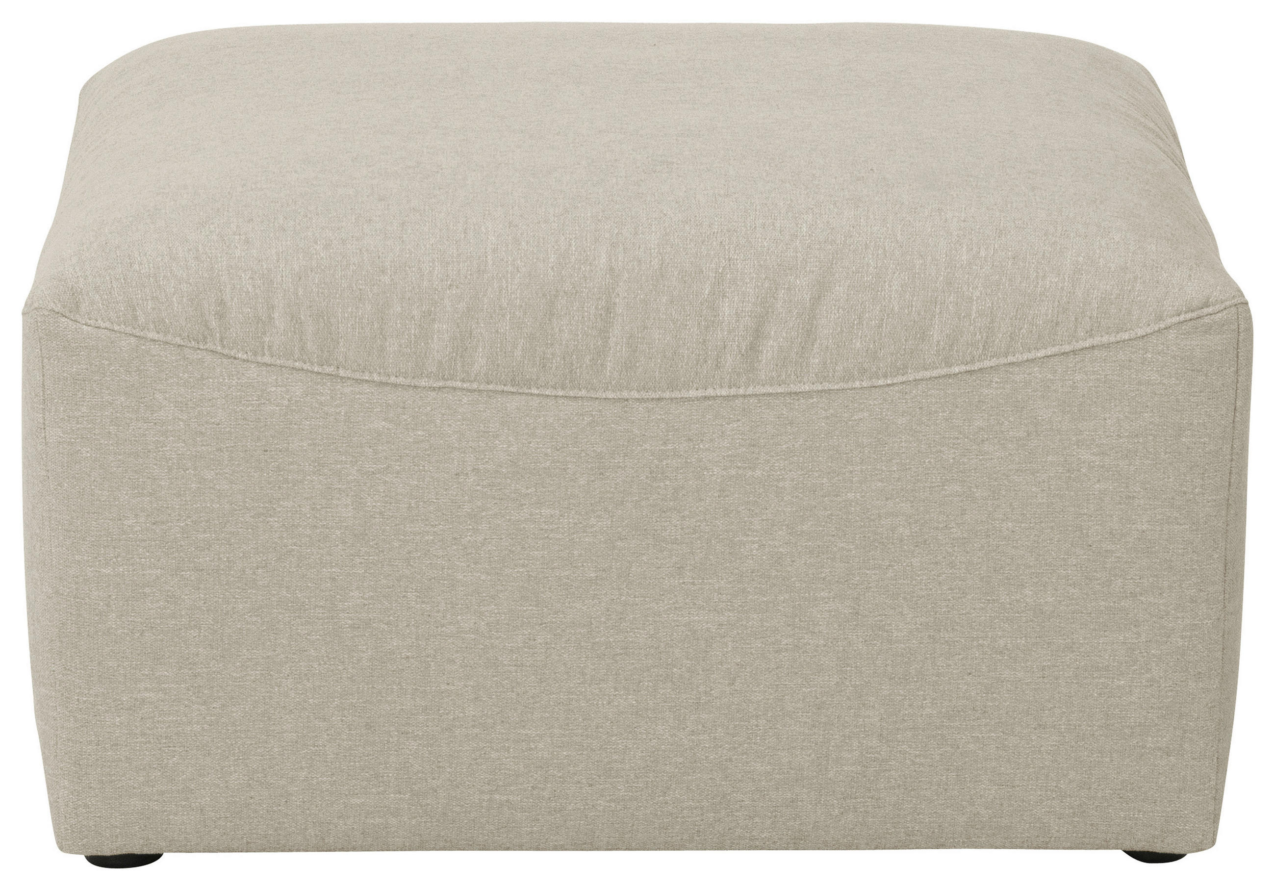 HOCKER in Textil Creme  - Creme, Design, Kunststoff/Textil (75/45/75cm) - Max Winzer
