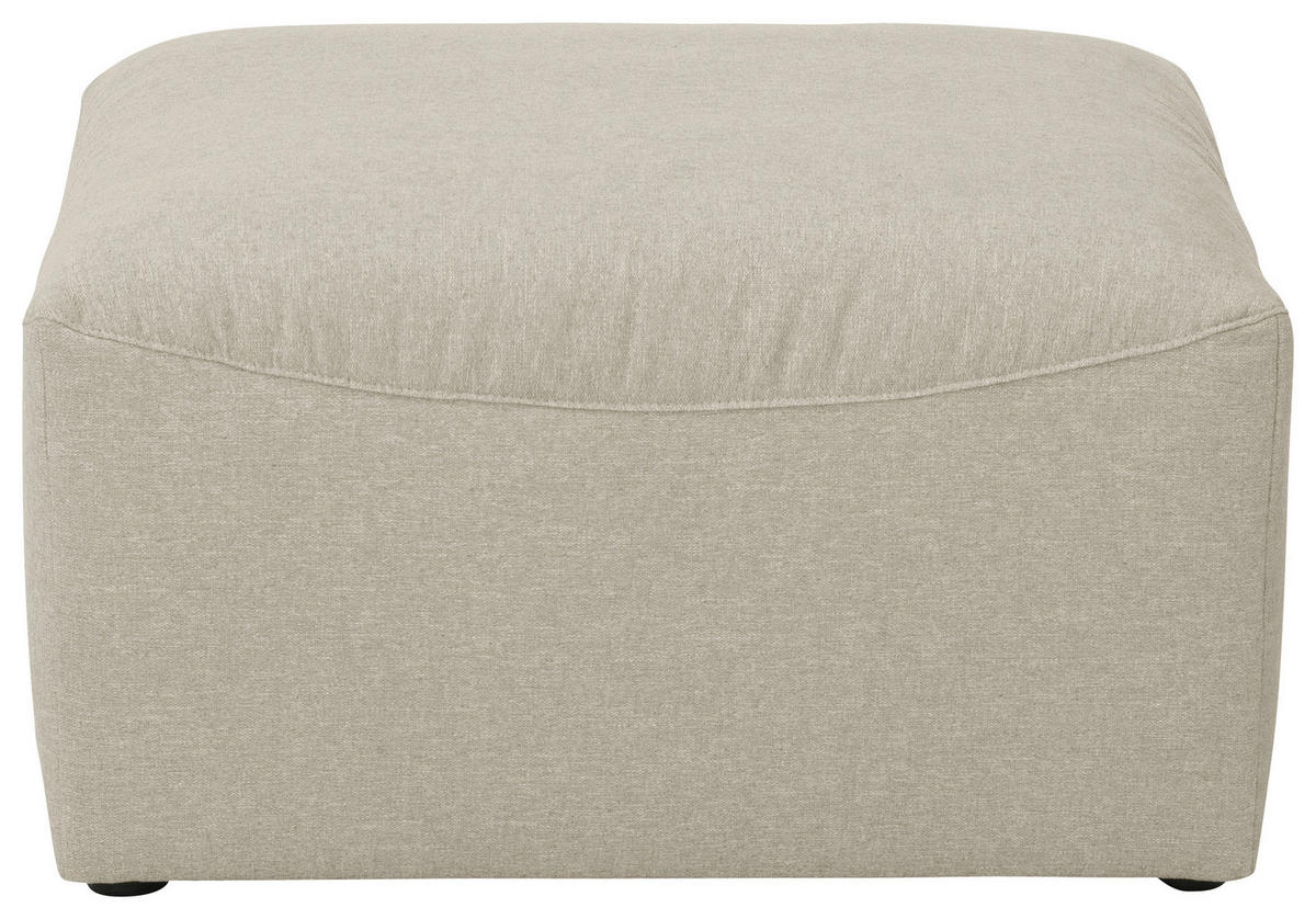 HOCKER Flachgewebe Creme  - Creme, Design, Kunststoff/Textil (75/45/75cm) - Max Winzer