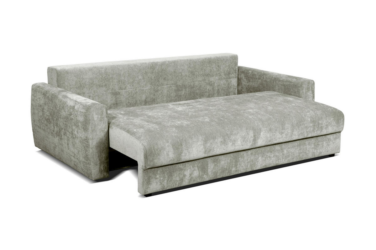 SCHLAFSOFA Gosa in Chenille Hellgrau  - Hellgrau, Design, Textil (238/90/116cm) - Livetastic