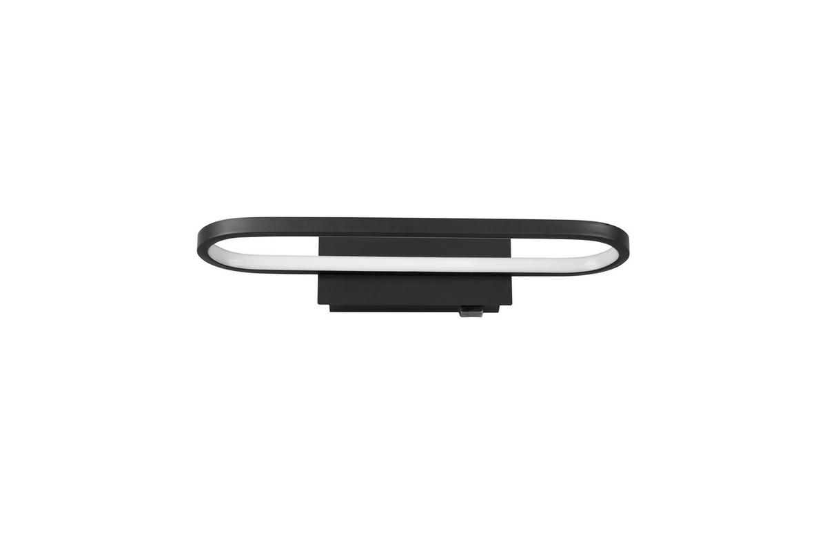 BADEZIMMER-WANDLEUCHTE - Schwarz, Basics, Metall (40/14,8/7,5cm) - Trio Leuchten