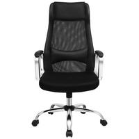 OTOČNÁ STOLIČKA, čierna, chrómová - čierna/chrómová, Basics, kov/plast (60/113-123/53cm) - Boxxx