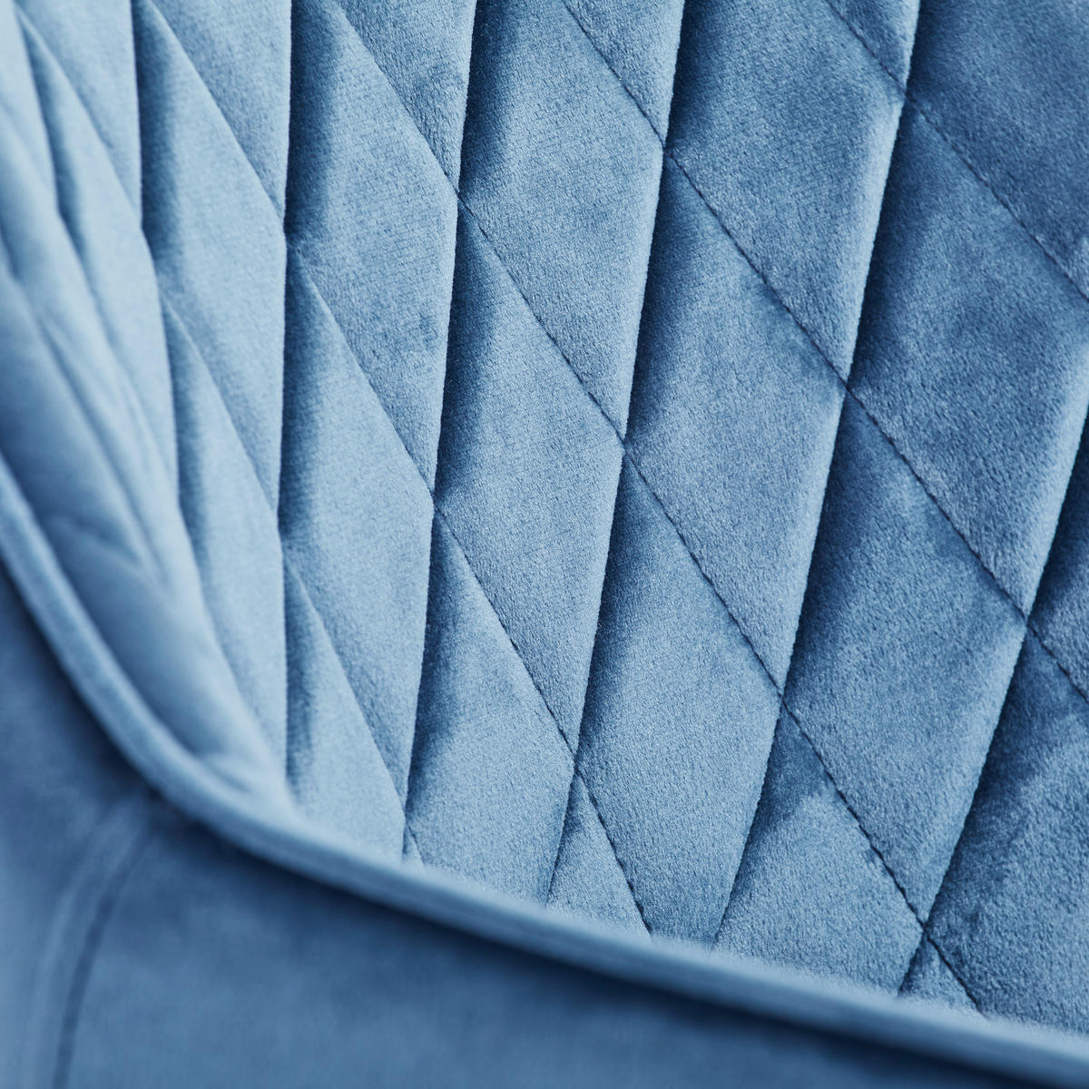 ARMLEHNSTUHL  in Eisen Samt  - Blau/Schwarz, KONVENTIONELL, Holz/Textil (56/80,5/56cm) - MID.YOU