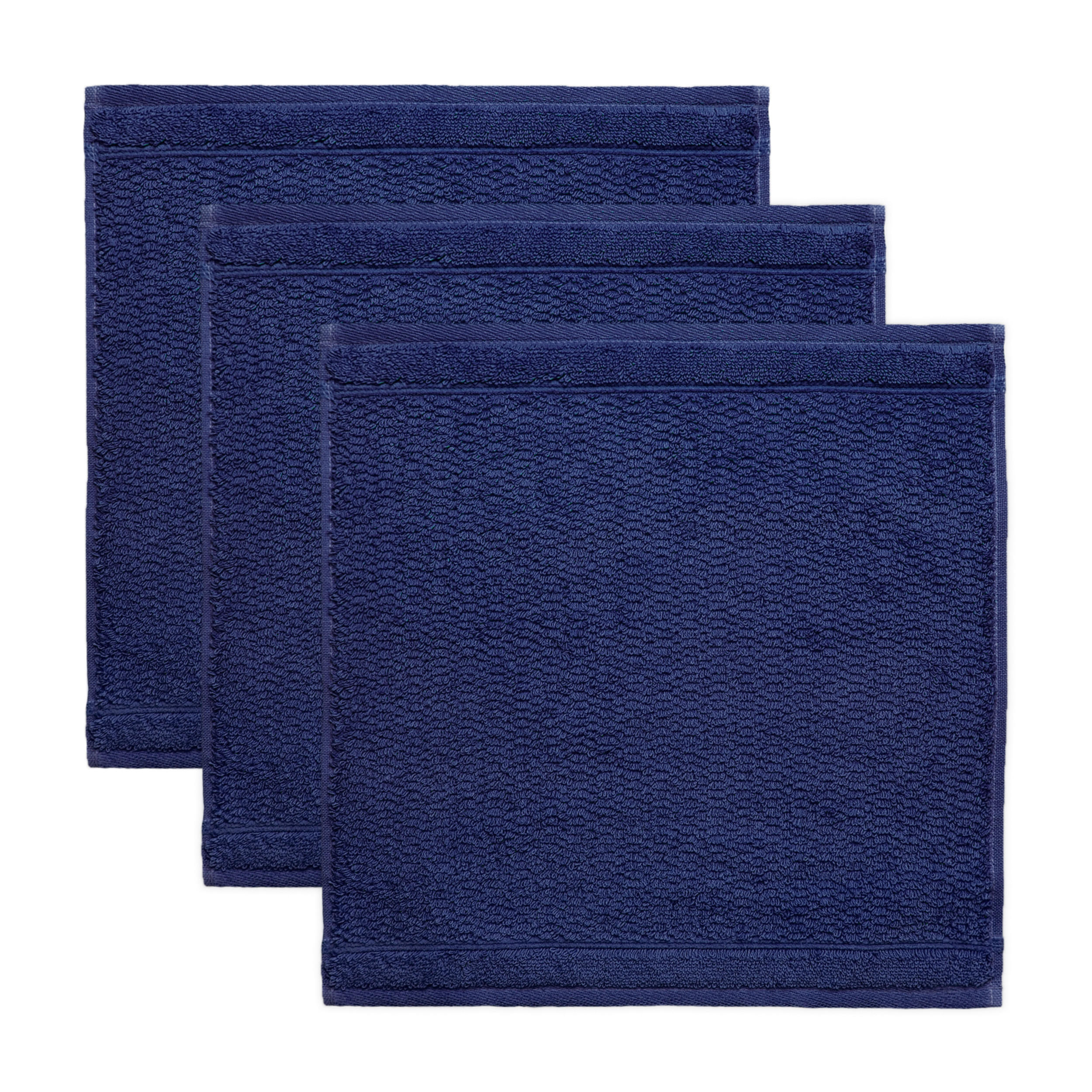 SEIFTUCHSET 30/30 cm FROTTANA PEARL Dunkelblau 3-teilig  - Dunkelblau, Basics, Textil (30/30cm) - Moeve