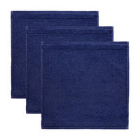 SEIFTUCHSET 30/30 cm FROTTANA PEARL Dunkelblau 3-teilig  - Dunkelblau, Basics, Textil (30/30cm) - Moeve