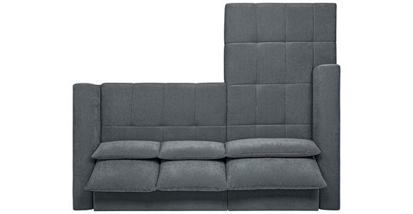 ECKSOFA  in Chenille Grau  222/279 cm  - Schwarz/Grau, KONVENTIONELL, Kunststoff/Textil (222/279cm) - Hom`in