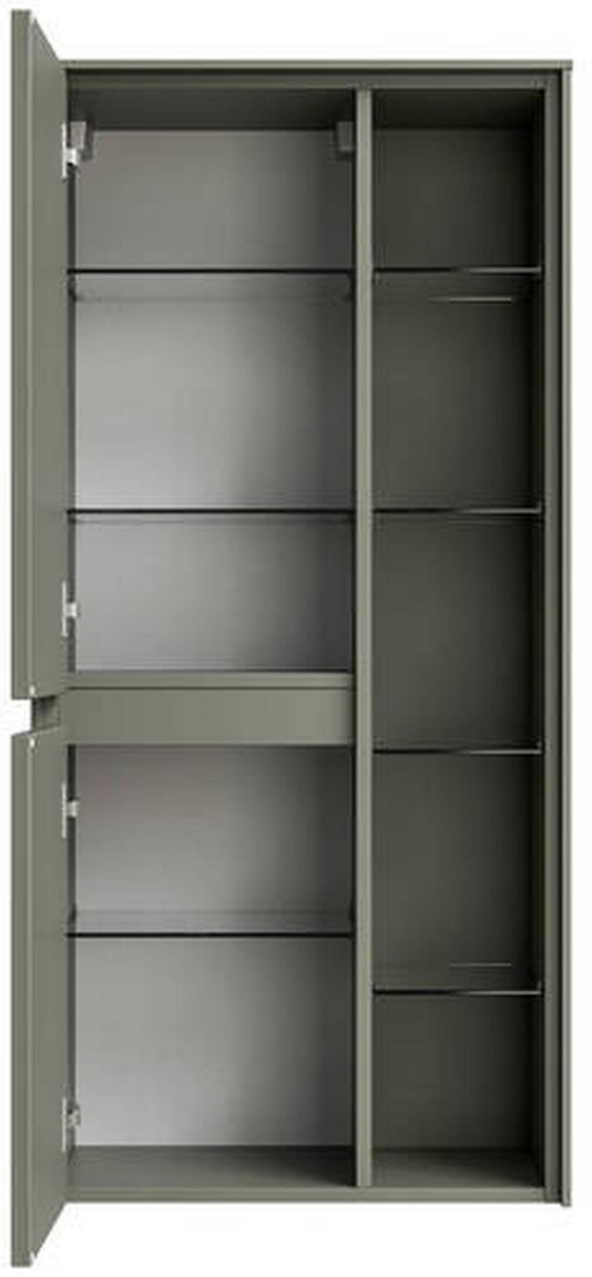 MIDISCHRANK 57/121/33 cm  - Schilfgrün, Design, Glas/Holzwerkstoff (57/121/33cm) - Sadena