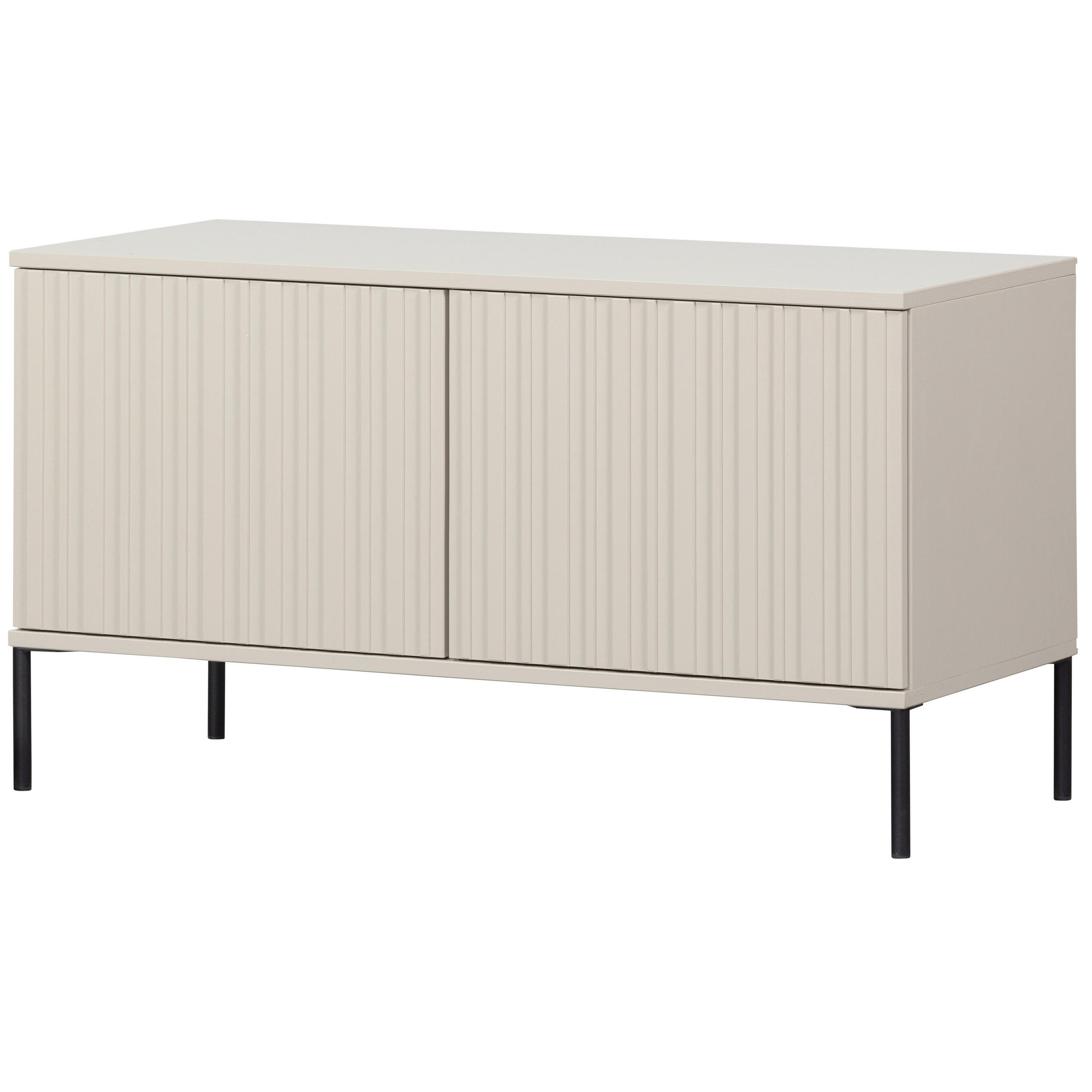 LOWBOARD Gravure 100/56/44 cm   - Schwarz/Grau, Design, Holz/Metall (100/56/44cm) - Livetastic