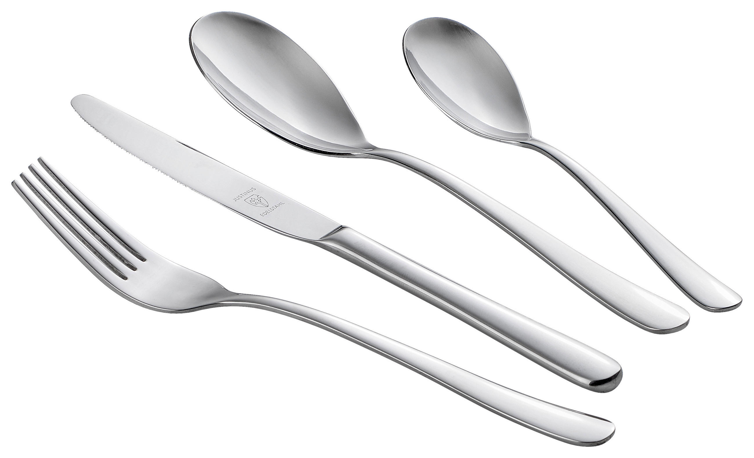 KINDERBESTECK - Edelstahlfarben, Basics, Metall - Justinus