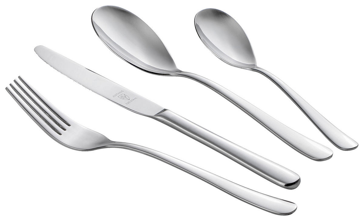 DETSKÝ PRÍBOR - farba ušľachtilej ocele, Basics, kov - Justinus