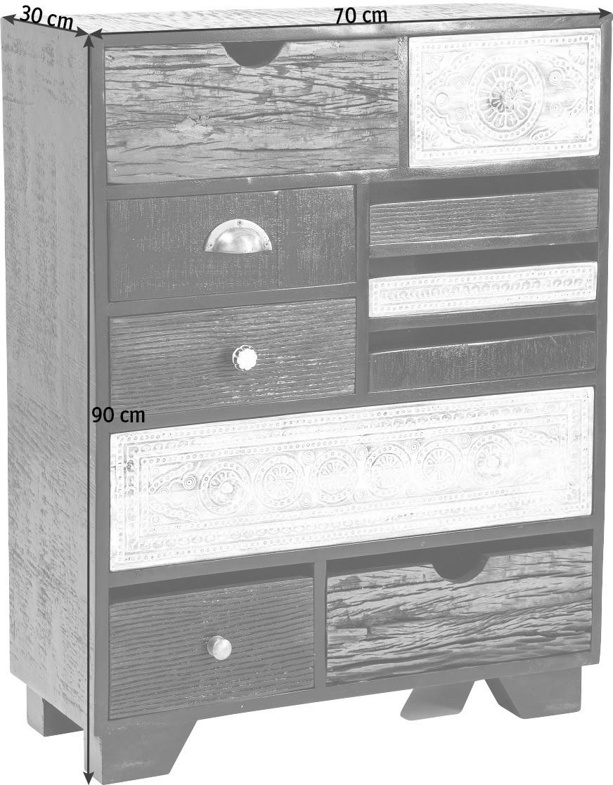 KOMMODE  in 70/90/30 cm  - Multicolor, Design, Holz/Holzwerkstoff (70/90/30cm) - Kare-Design