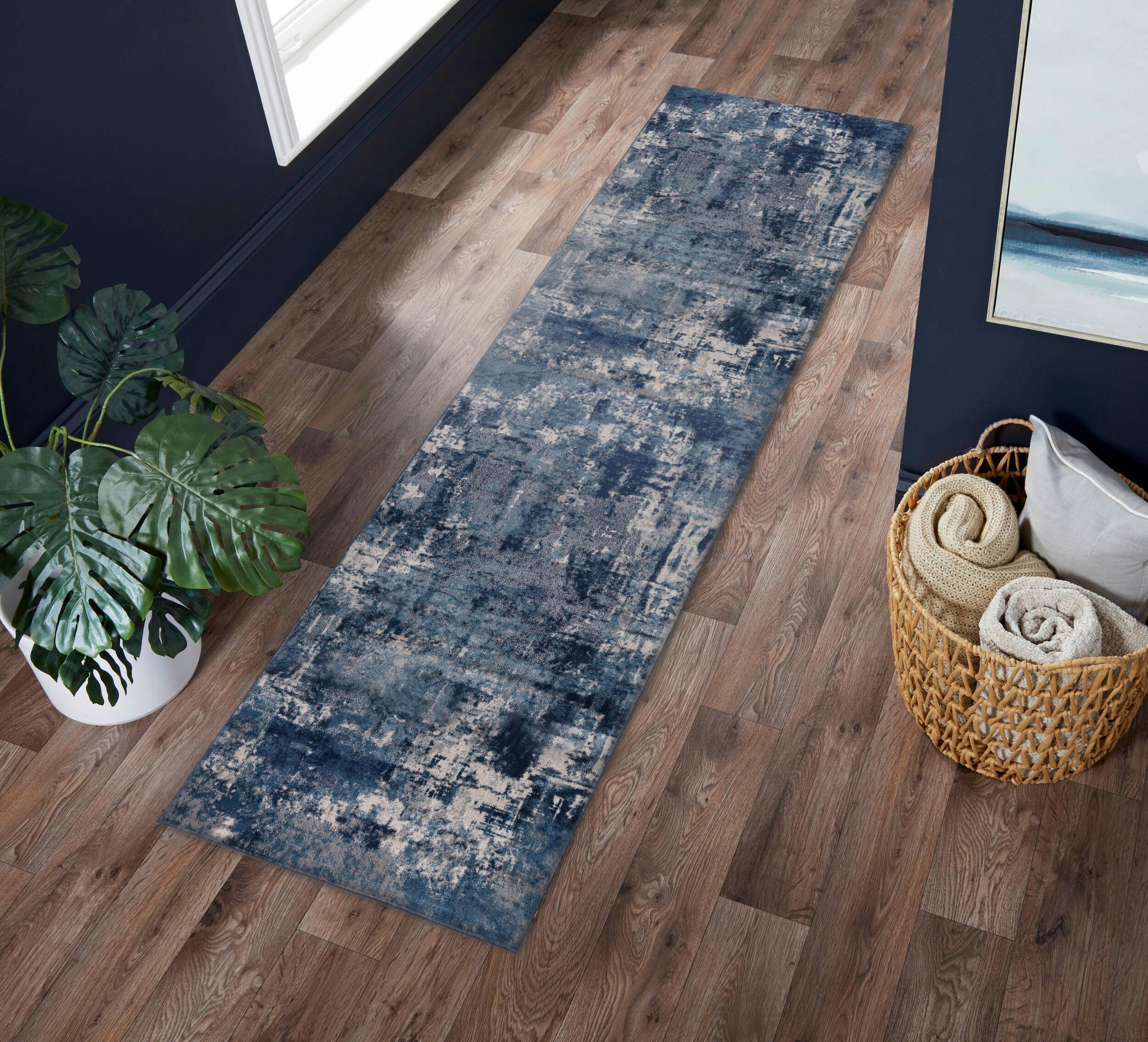 TEPPICH 300/80 cm Blau  - Blau, Basics, Textil (300/80cm) - Xora