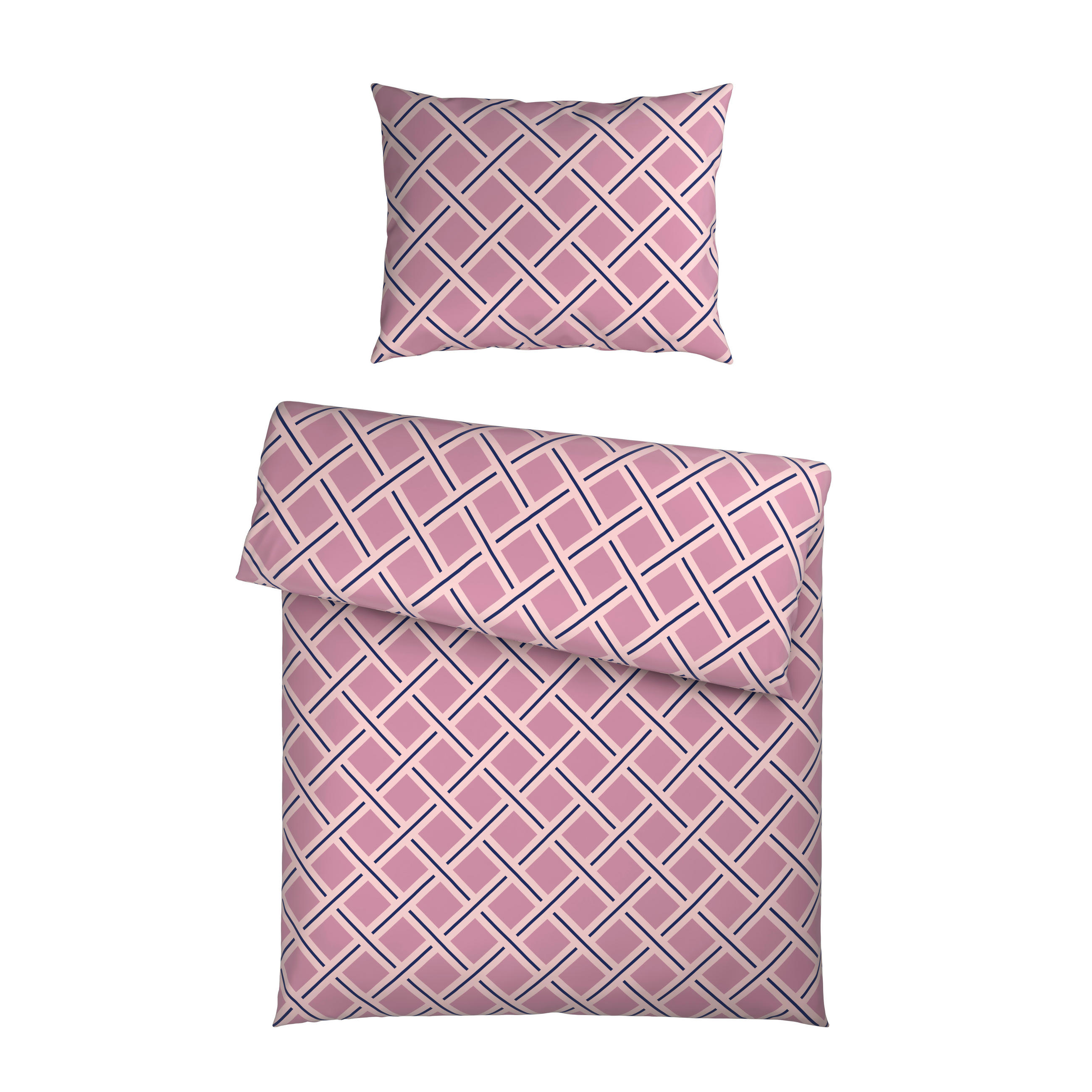 BETTWÄSCHE Satin 140/200 cm  - Mauve, Textil (140/200cm) - Novel