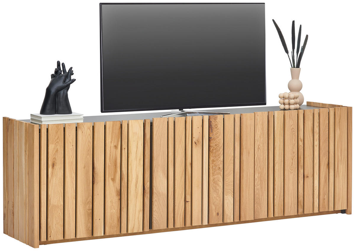 TV-SZEKRÉNY 181,1/57/42 cm  - tölgyfa színű, Design, faalapú anyag/fa (181,1/57/42cm) - Linea Natura