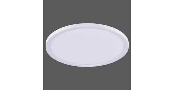 LED-DECKENLEUCHTE 45/6,6 cm - Weiß, Design, Metall (45/6,6cm) - Novel