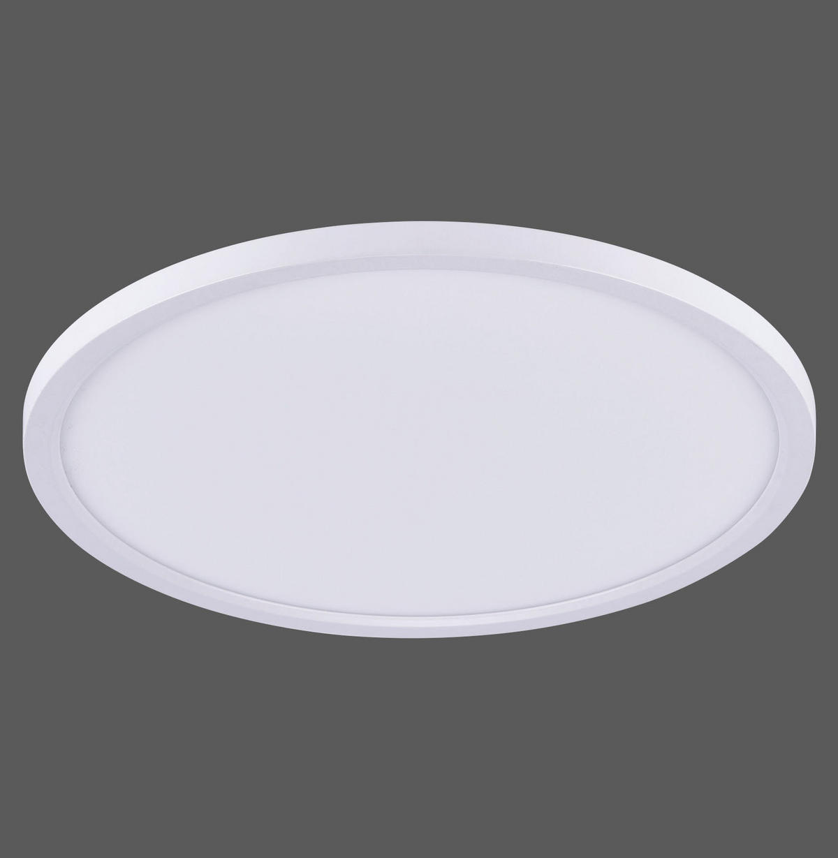 LED-DECKENLEUCHTE Flat 45/6,6 cm   - Weiß, Design, Metall (45/6,6cm) - Novel