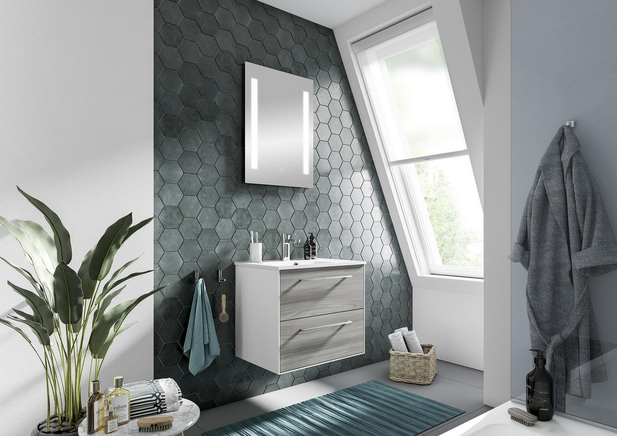 BADEZIMMERSPIEGEL 50/70/3 cm  - Basics, Glas (50/70/3cm) - Xora