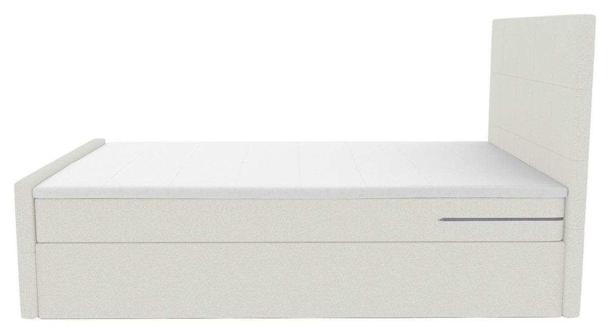 BOXBETT 100/200 cm  in Creme  - Creme, KONVENTIONELL, Kunststoff/Textil (100/200cm) - Boxxx