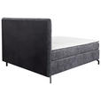 BOXSPRINGBETT 160/200 cm  in Anthrazit  - Anthrazit/Schwarz, Design, Textil/Metall (160/200cm) - Esposa