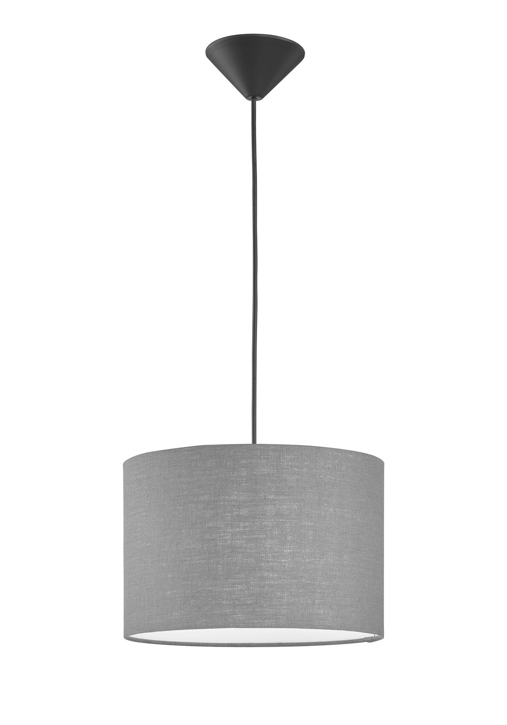 PENDELLEUCHTE Vigo 30 cm  - Sandfarben/Schwarz, Basics, Kunststoff/Textil (30cm) - Fischer & Honsel