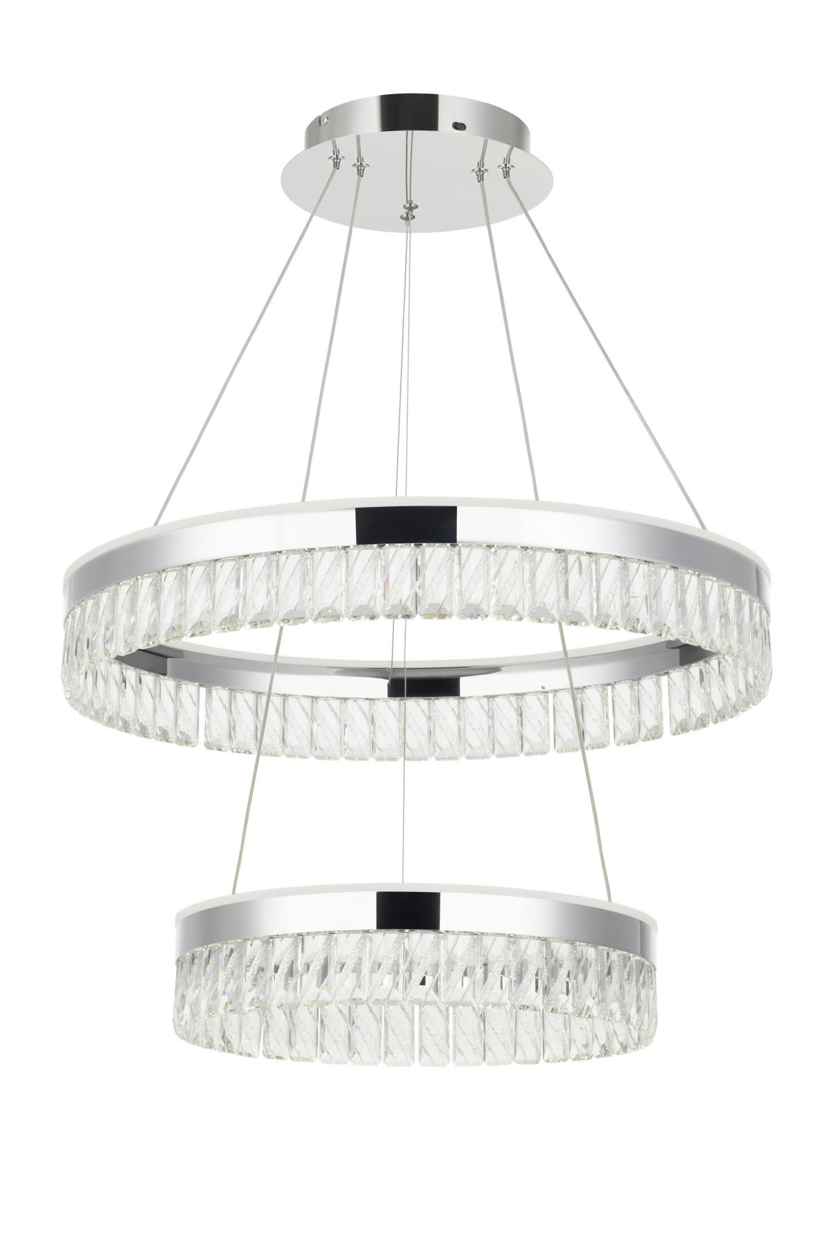 LED-HÄNGLAMPA Bunda 60/150 cm  - klar, Design, metall/glas (60/150cm) - Glandor