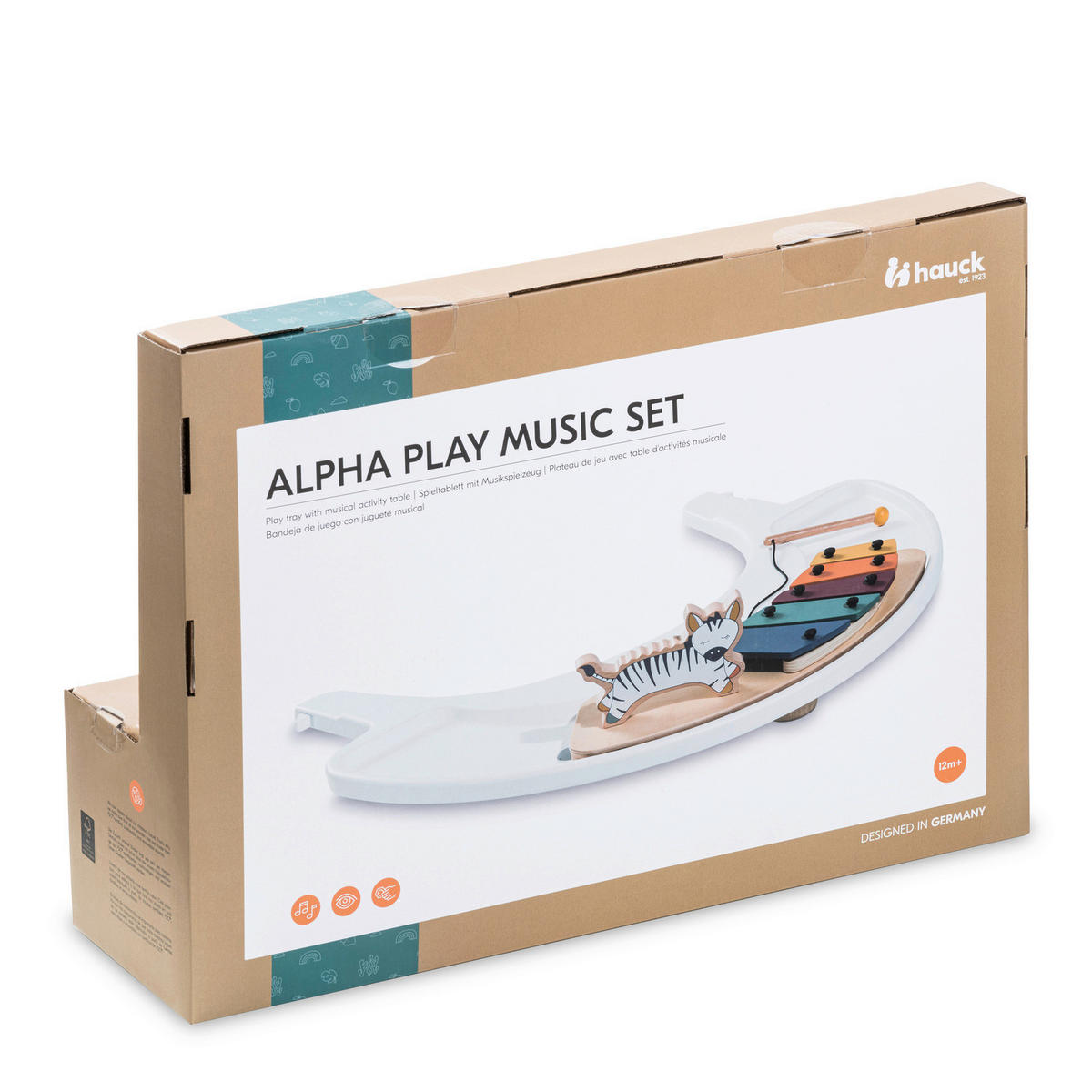 ESS- UND SPIELBRETT Alpha Play Music Set  - Multicolor/Naturfarben, Basics, Holz/Kunststoff (58/43/12,5cm) - Hauck