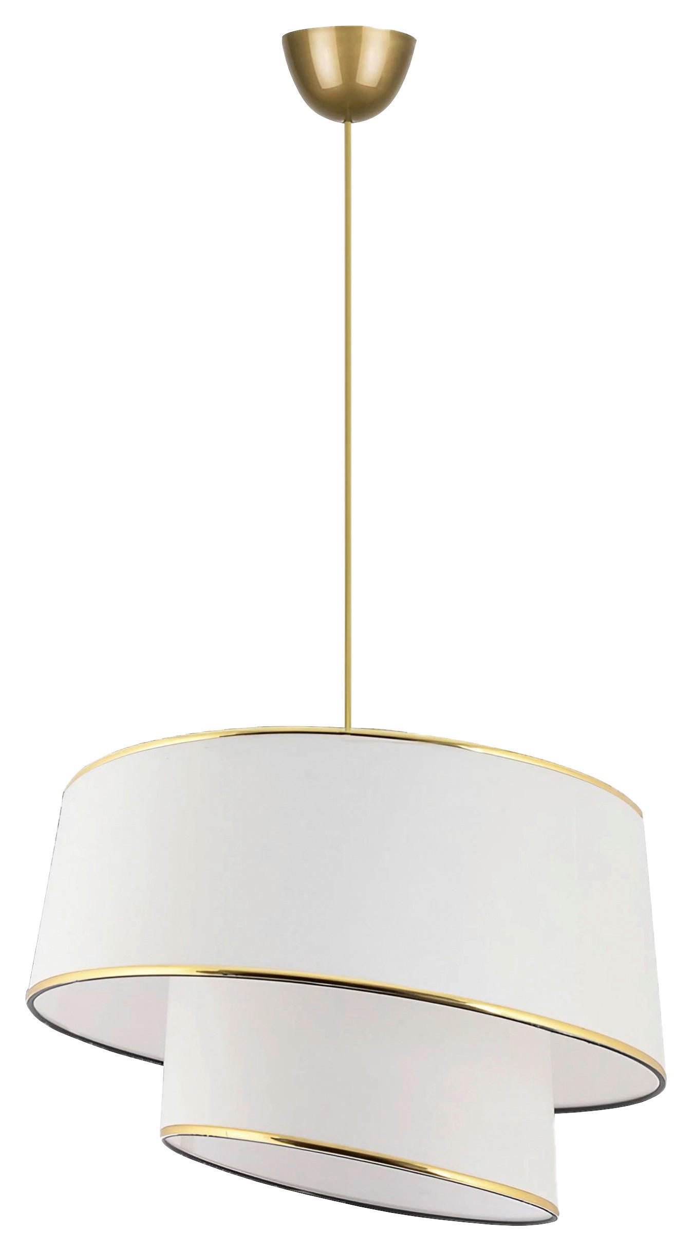 P & B Hängeleuchte Weiß, Gold 70 cm
