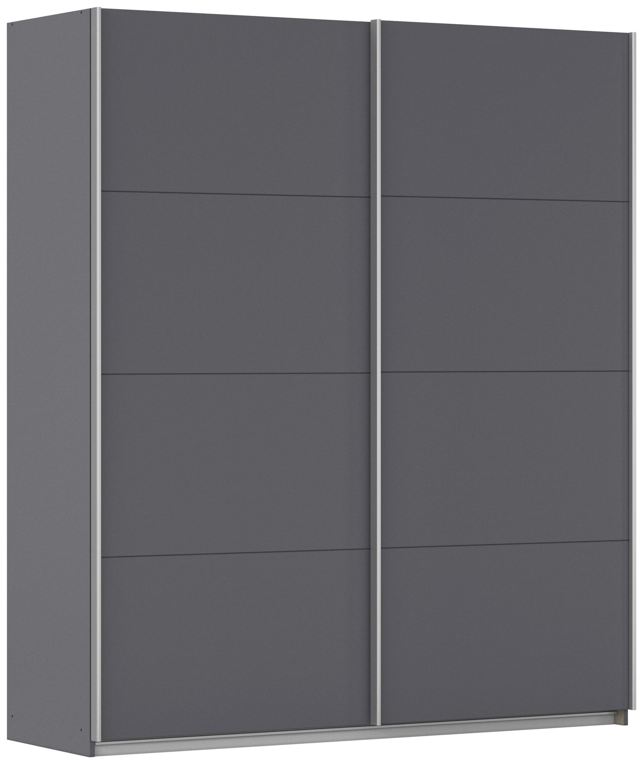 home24 Schwebetürenschrank Grau 181x210x62 cm