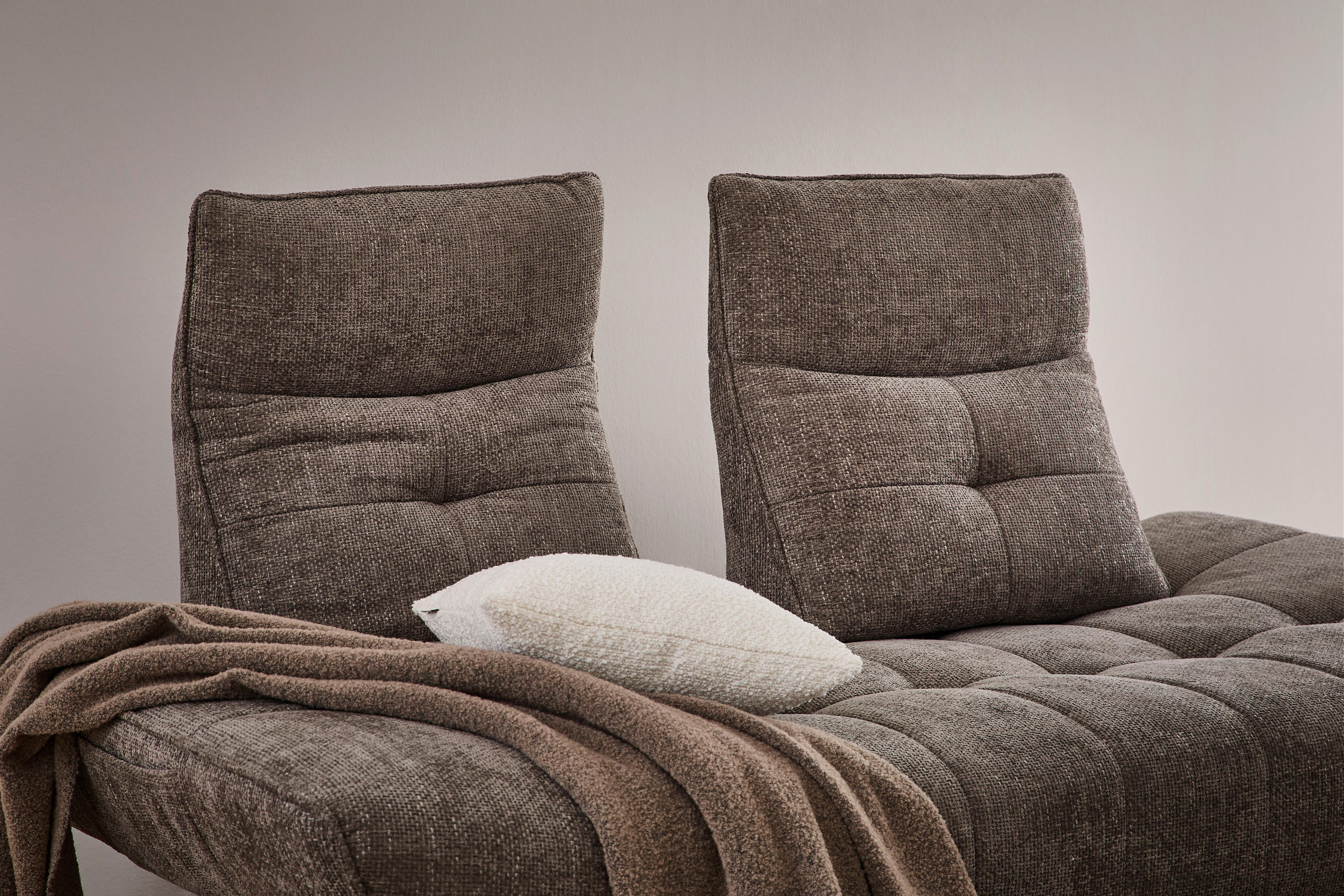 Thumbnail - Celina Home Sofa, Grau, Metall, Textil, 2-Sitzer, Füllung: Polyetherschaumkern, 200x100x100-120 cm, Fsc, CE, Typenauswah...