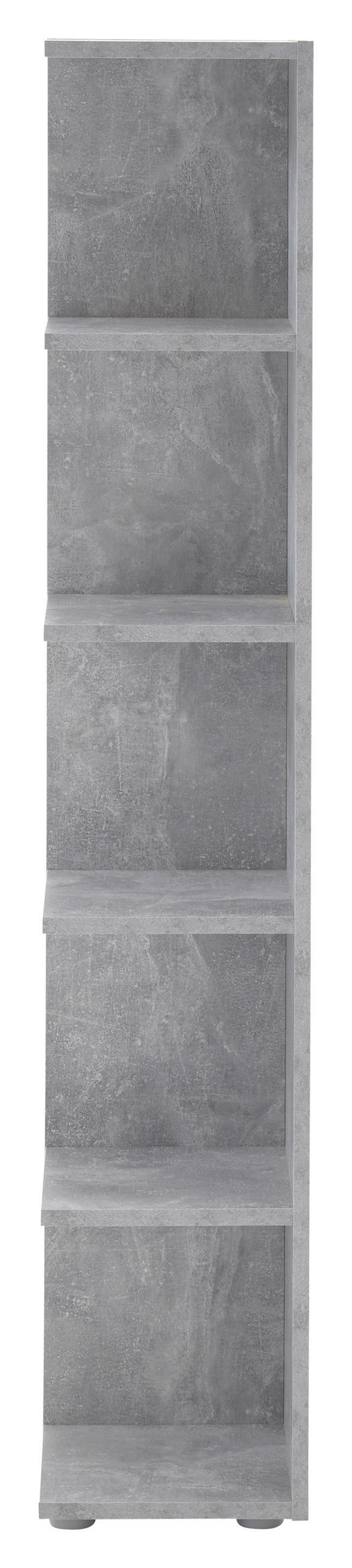 UGAONA POLICA siva  - siva, Osnovno, pločasti materijal/plastika (24/142/26cm) - MID.YOU