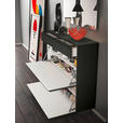 HÄNGESCHUHSCHRANK 110/97/33 cm  - Anthrazit, Design, Glas/Holzwerkstoff (110/97/33cm) - Moderano