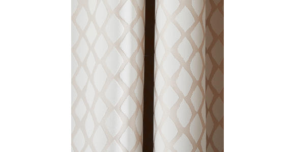 FERTIGVORHANG LUNA blickdicht 140/245 cm - Beige, KONVENTIONELL, Textil (140/245cm) - Dieter Knoll