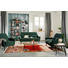 ZWEISITZER-SOFA in Textil Dunkelgrün - Dunkelgrün/Schwarz, Trend, Holz/Textil (135/86/80cm) - Carryhome ZWEISITZER-SOFA in Textil Dunkelgrün - Dunkelgrün/Schwarz, Trend, Holz/Textil (135/86/80cm) - Carryhome