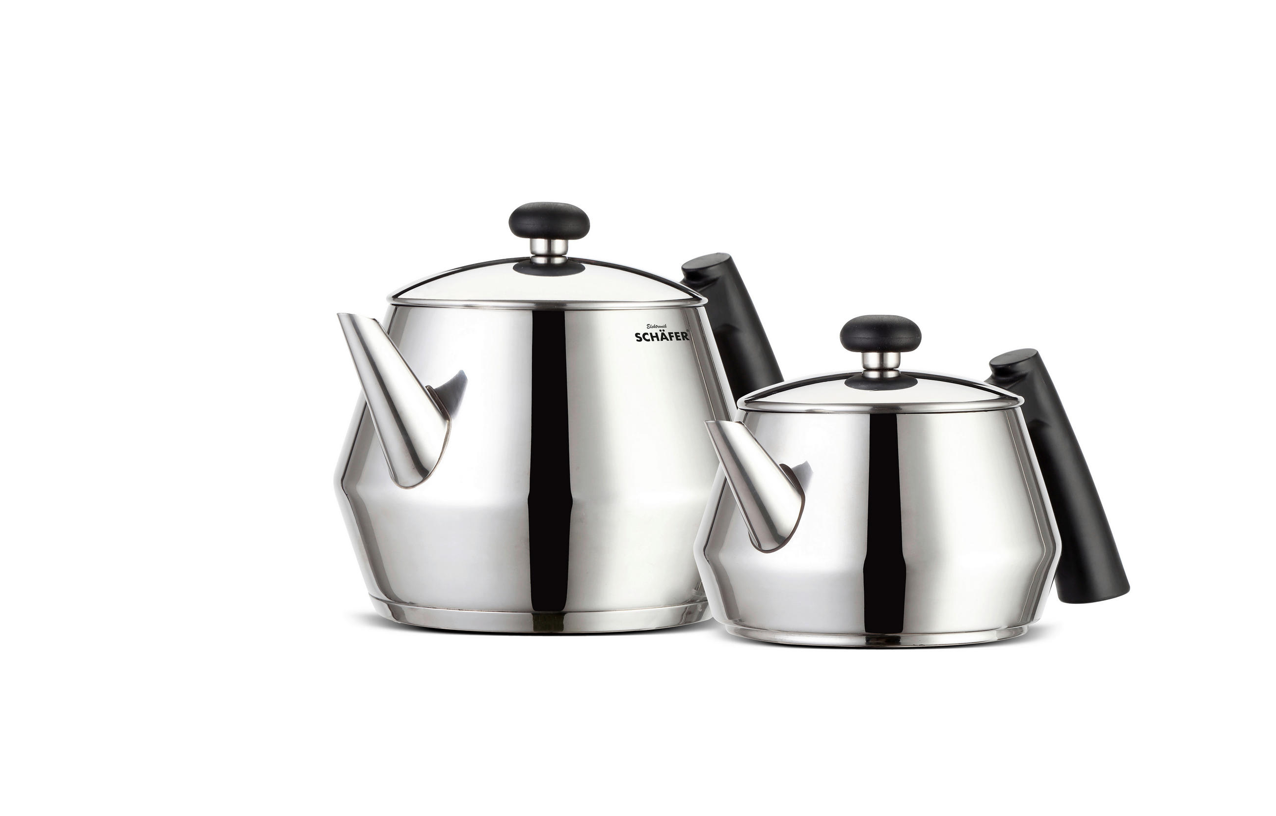 TEEKANNENSET Schäfer  - Edelstahlfarben, Basics, Metall